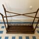 Ancienne console en bambou et rotin tressé