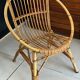 Fauteuil coquille rotin enfant
