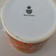 3 Mugs thick porcelain handle 1970 orange flowers Waechtersbach Germany