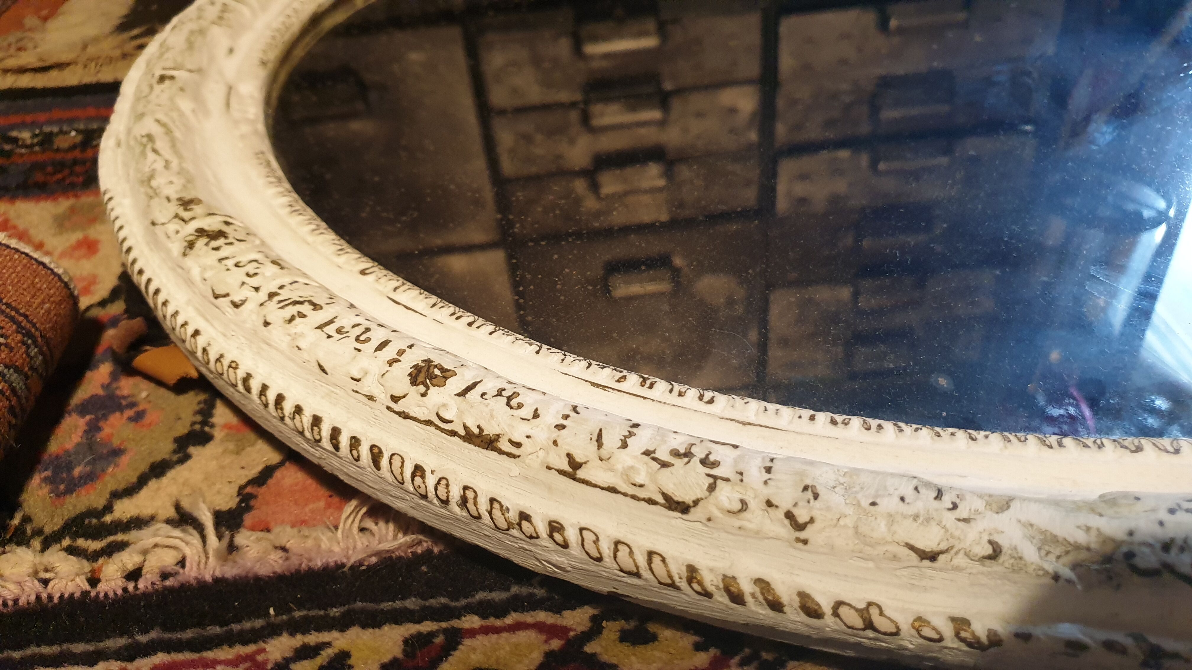 Miroir ovale Louis XVI 56x72cm