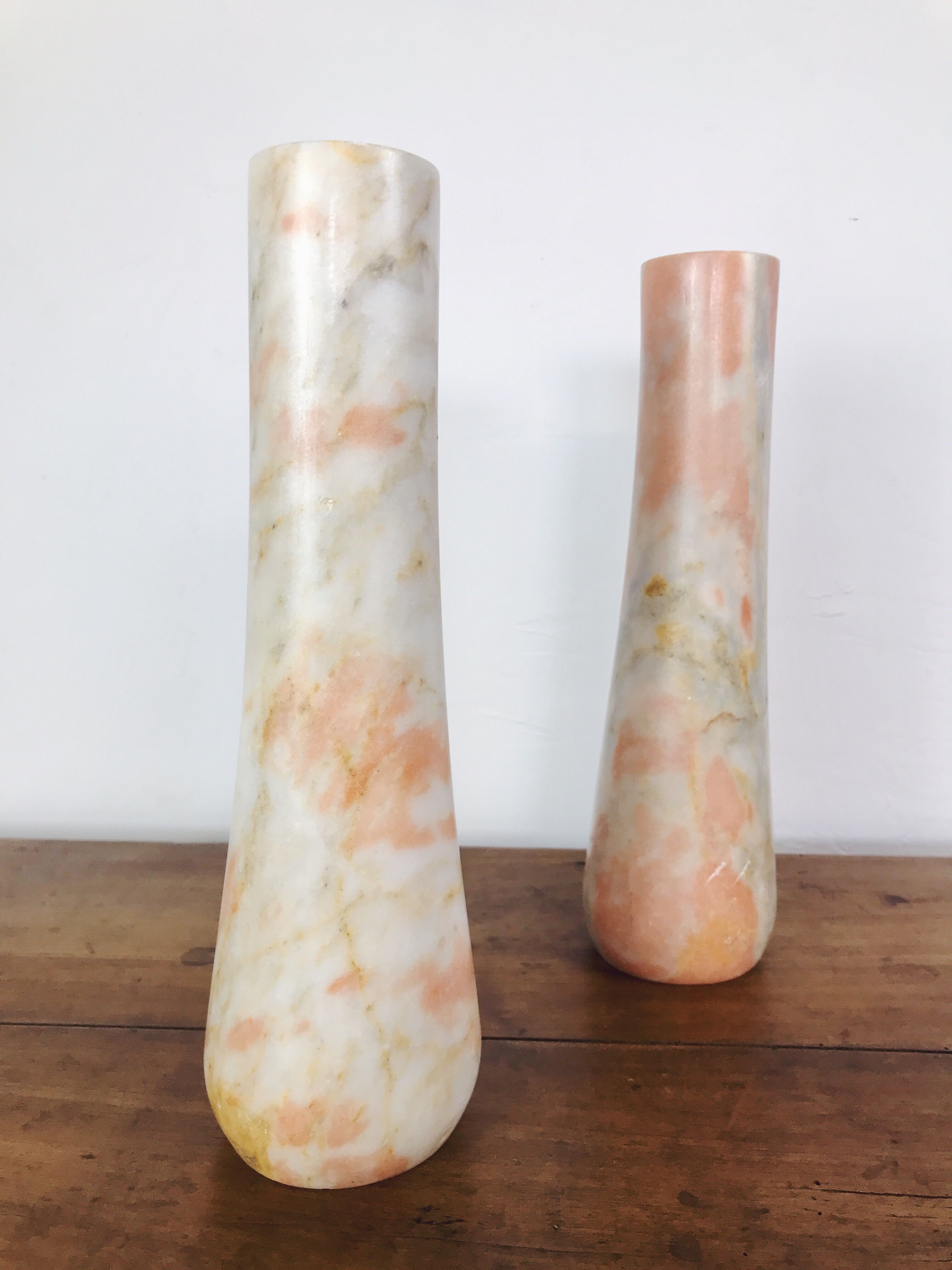 Pair of marble vases