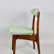 Chaises de salle à manger vert clair de Rajmund Halas, années 1970, ensemble de 2