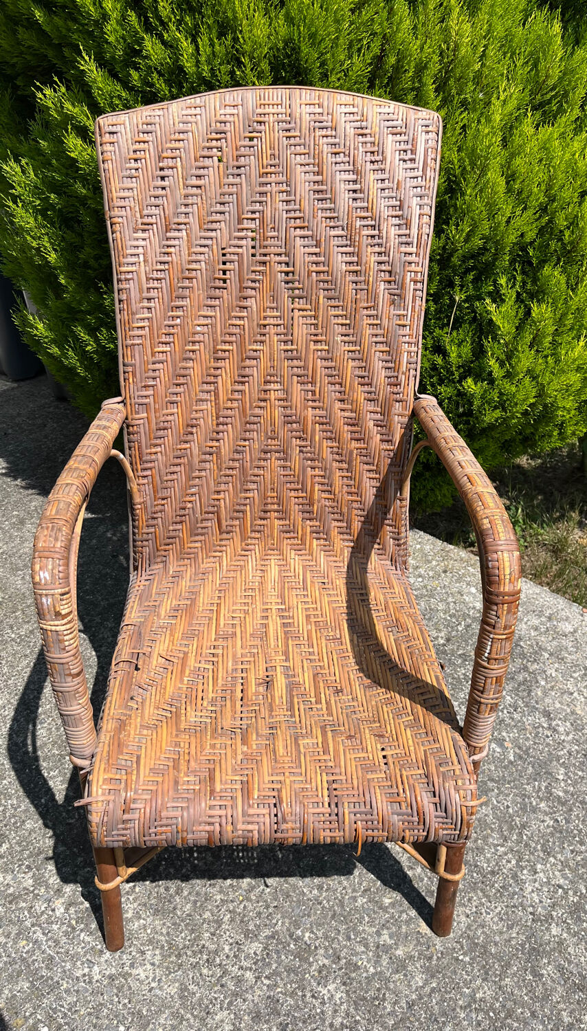 Rattan armchair from the 60s