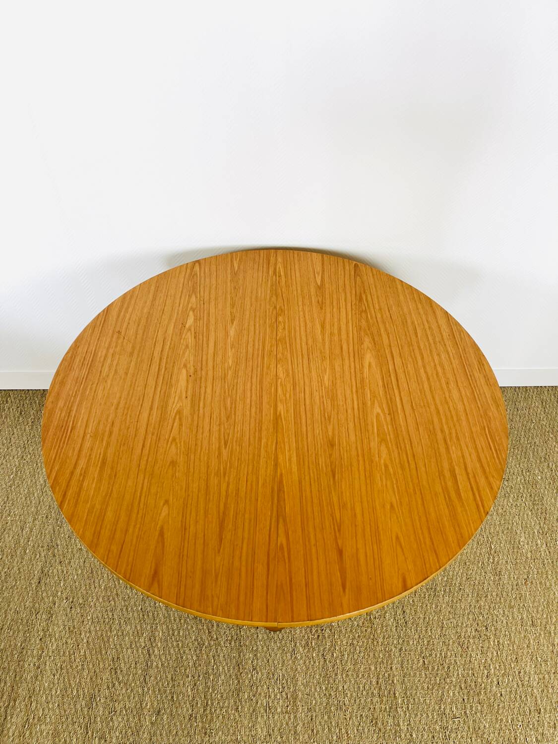 Vintage Scandinavian round dining table