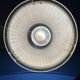 2 suspensions en verre Holophane 1950