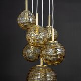 Grand cascading chandelier in Murano glass by Doria, Germany, 1970s.