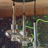 Chandelier, Ceiling light, Cascade pendant light, Design "RAAK", 70s