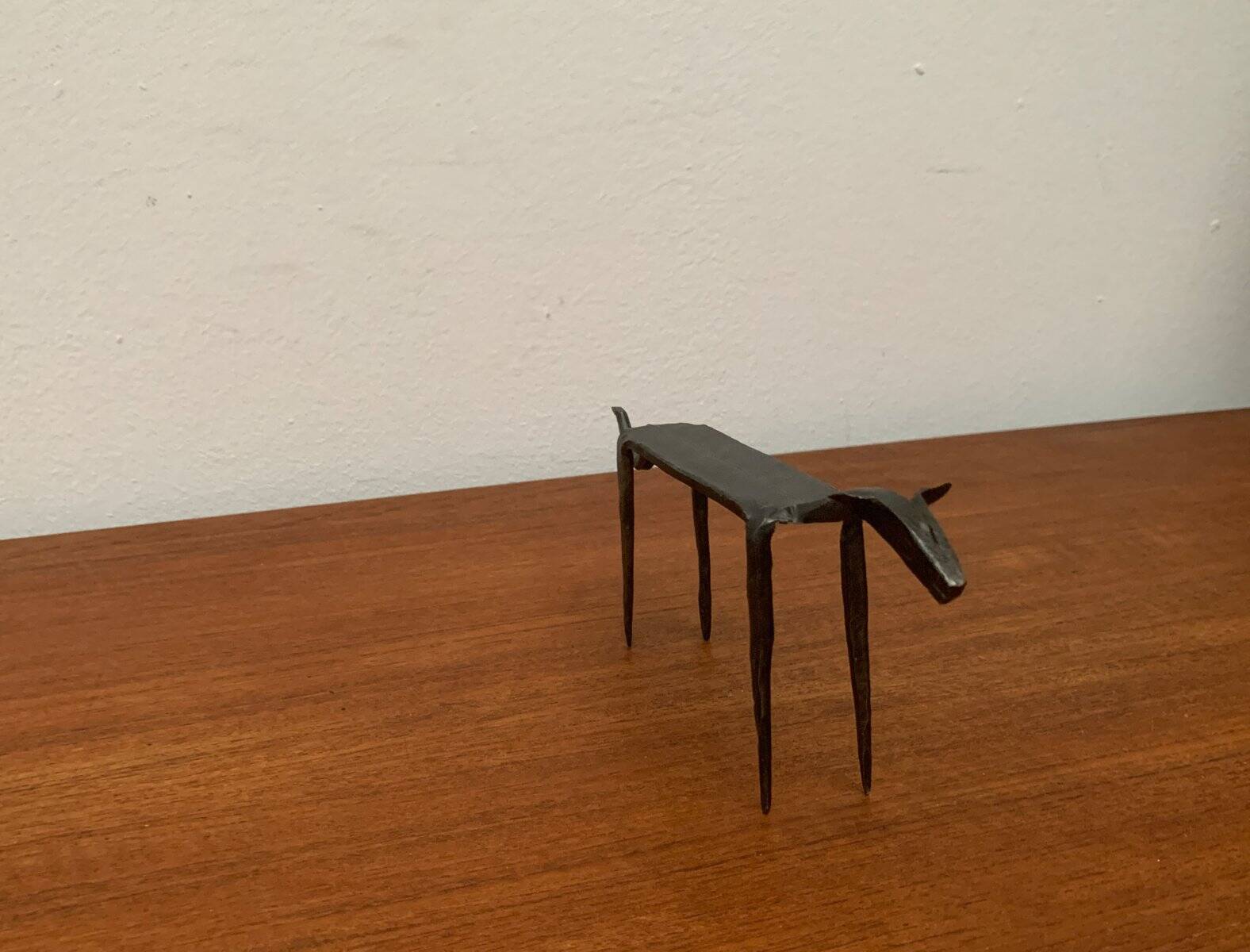 Mid-century wrought iron animal sculpture