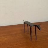 Mid-century wrought iron animal sculpture