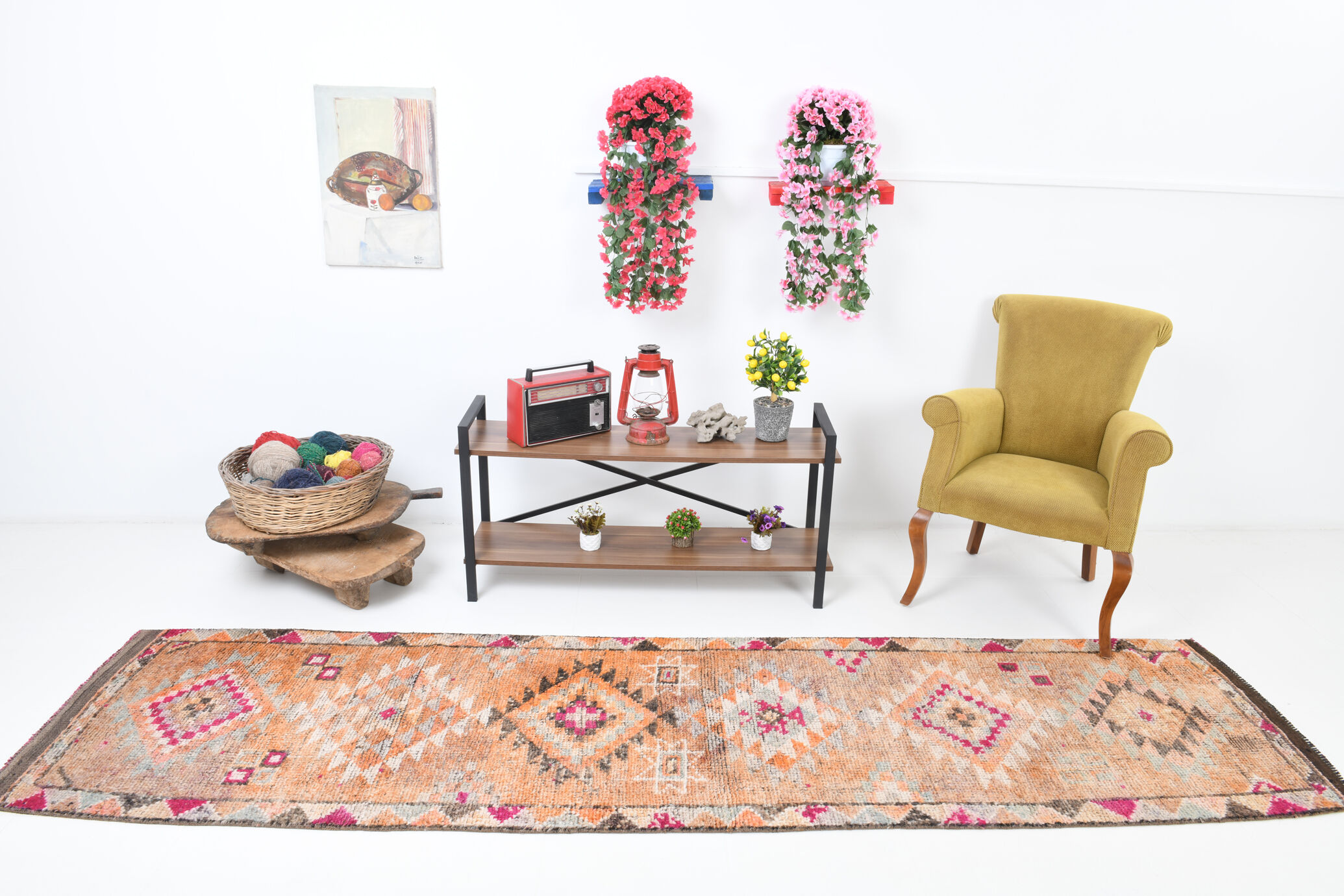 3x11 turkish vintage runner rug, 3x11 herki runner, hallway kitchen rug, 330x83cm