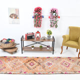 3x11 turkish vintage runner rug, 3x11 herki runner, hallway kitchen rug, 330x83cm