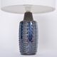 Pair of Blue Midcentury Table Lamps Model 1034 by Einar Johansen for Soholm