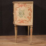 Half-moon commode in painted wood from the 60s
