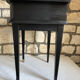 Vintage black and brass bedside table - 1950s style