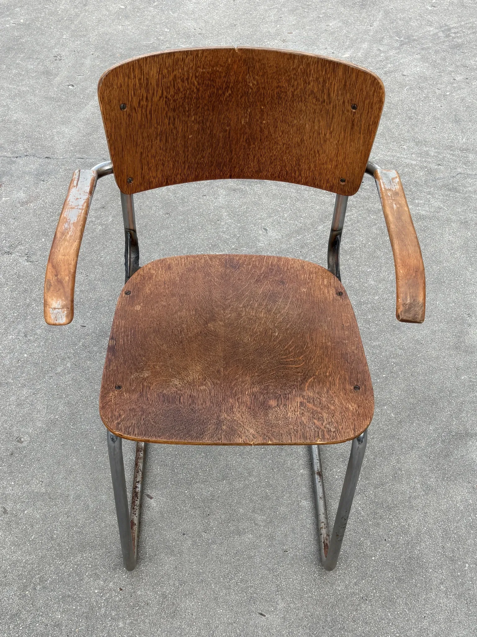 Vintage Plywood bauhaus style dining chair desk chair 50's Design