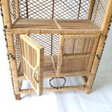 Rattan shelf