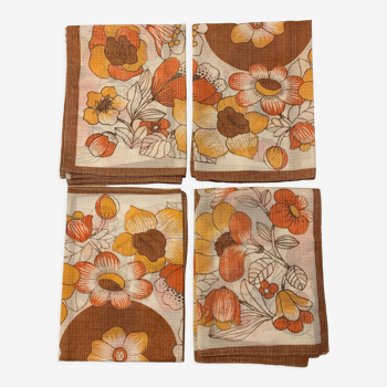 Lot 4 serviettes vintage