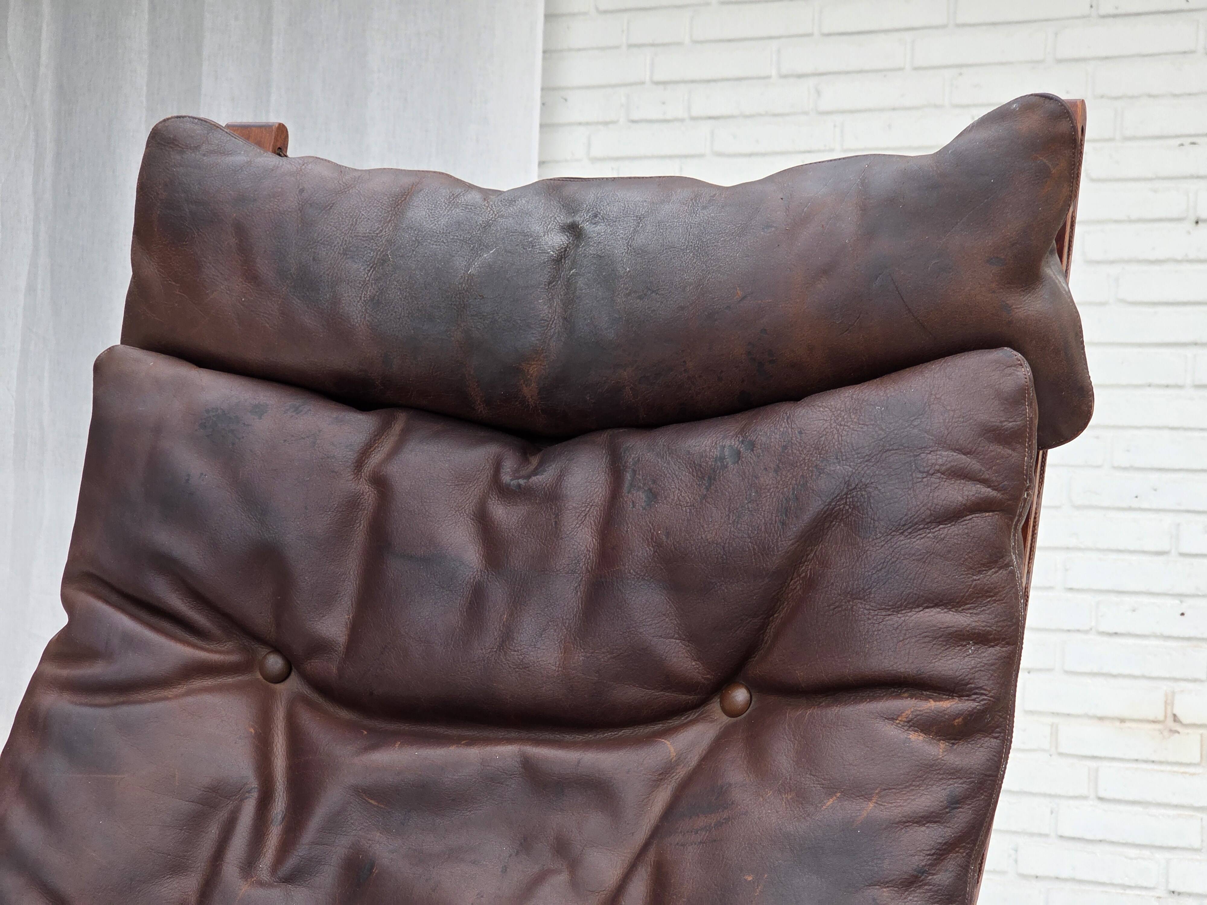 1970s, Norwegian design by Sigurd Ressel. Armchair model "Falcon".