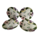 4 barbotine plates with pansies H. Boulenger Choisy-le-Roi