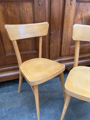 paire de chaises bistrot vintage