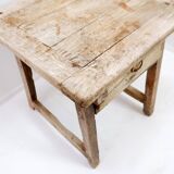Rustic side table with drawer