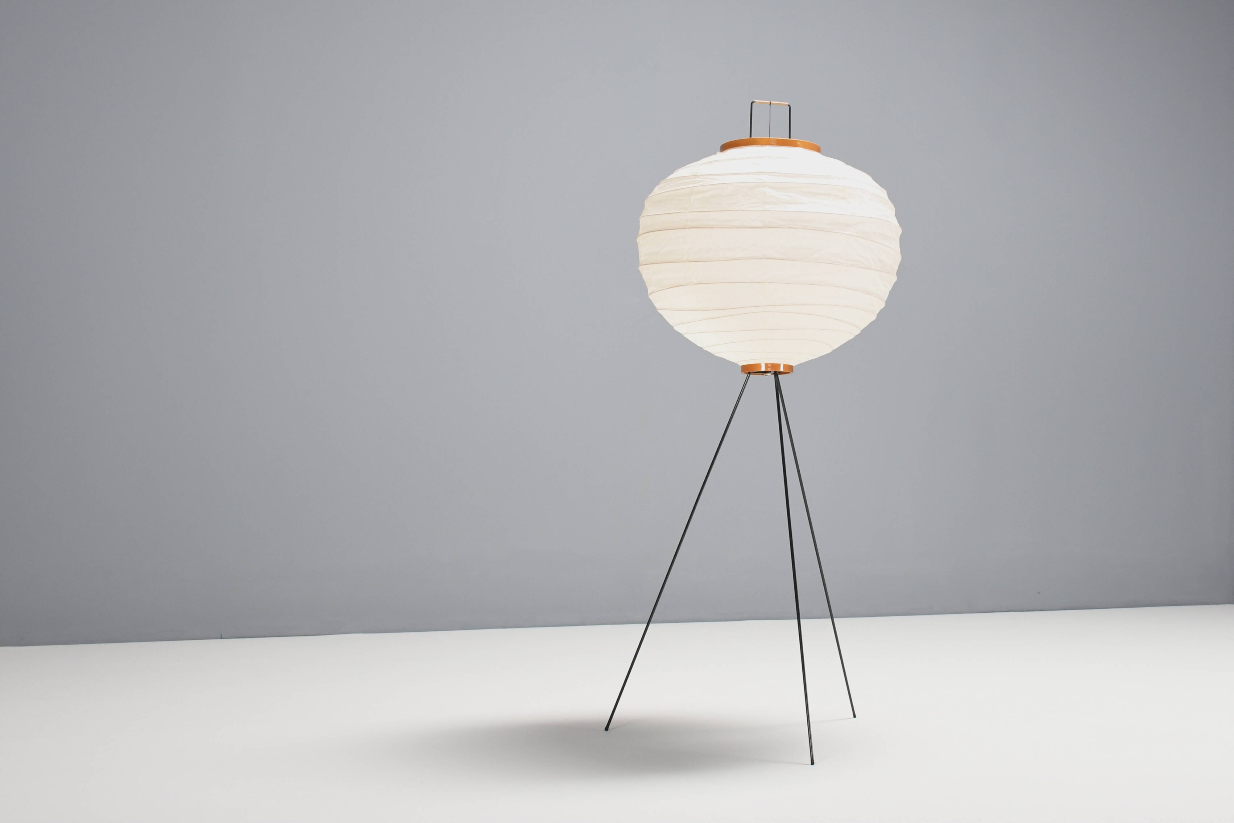 Rare Early 10D Akari Floor Lamp by Isamu Noguchi for Ozeki, 1950s