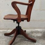 Old American office chair circa 1940 in oak