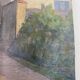 Painting landscape stamp of the artist's studio circa 1940