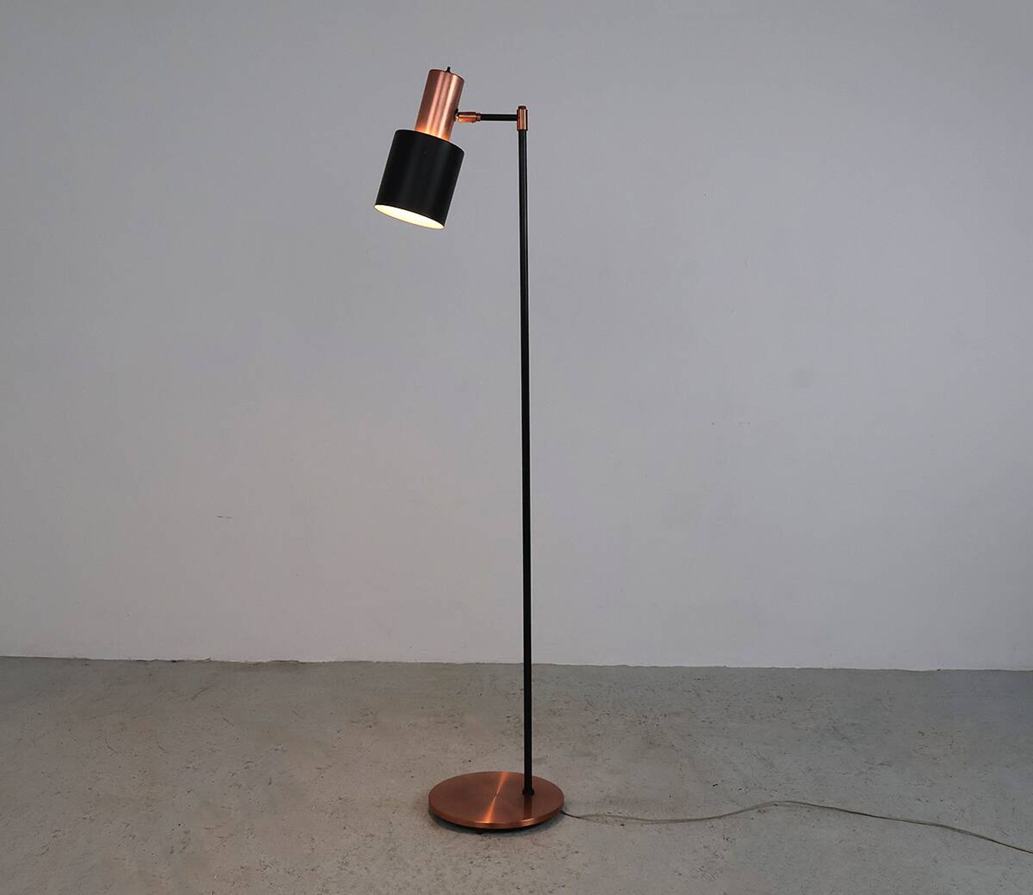 Fog en Morup Studio copper floorlamp, 1960s