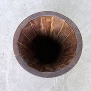 Porte parapluie bois sculpté 1950