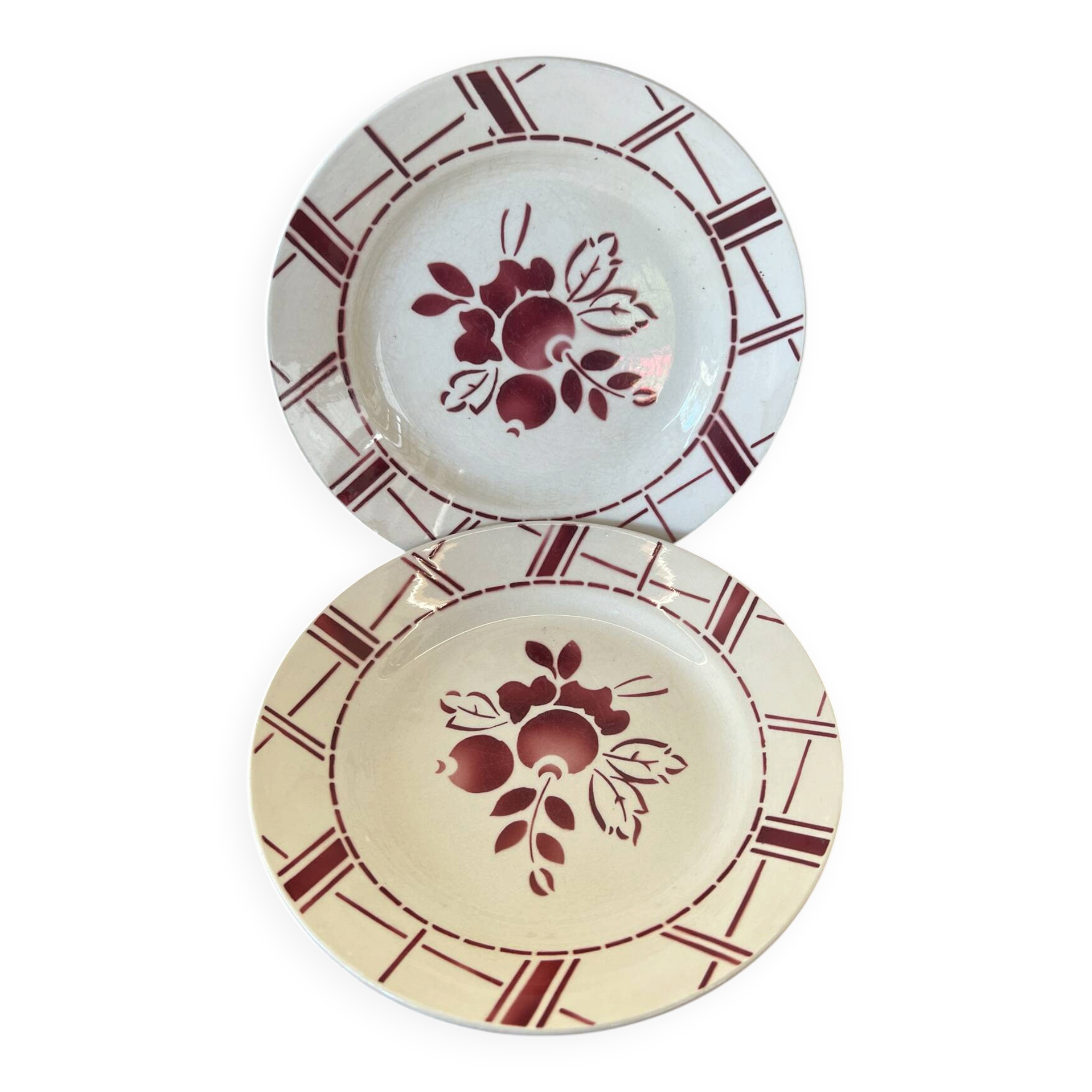 Assiettes anciennes Gien