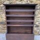 Antique wooden plate rack cupboard.