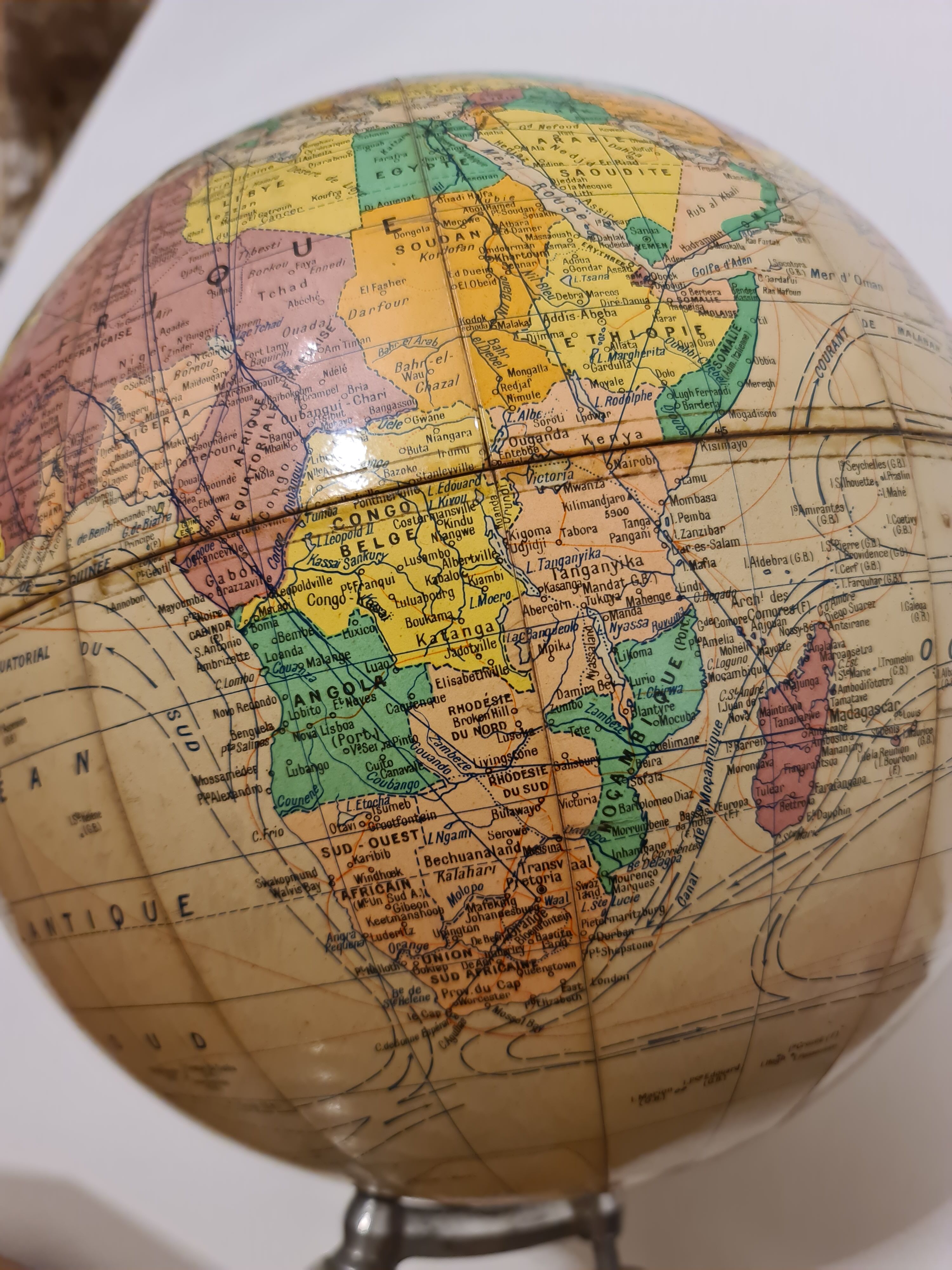 Vintage globe Girard & Barrère 50's