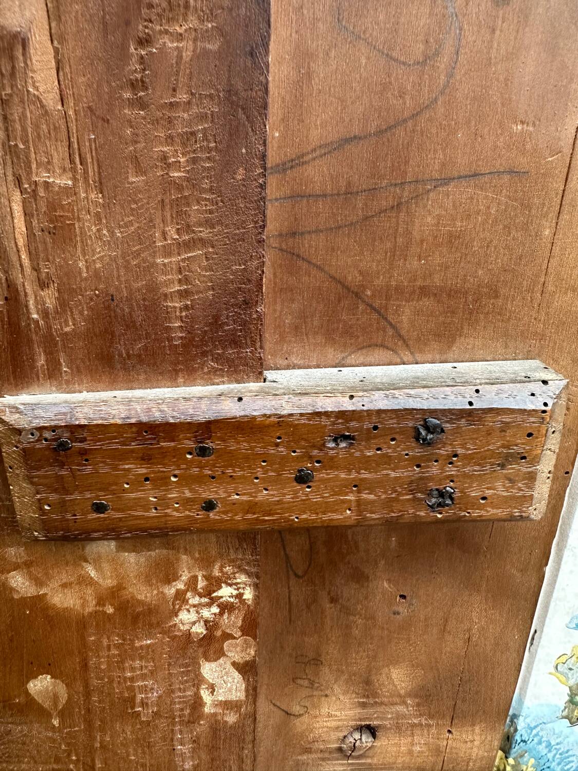 Pair of Louis XV style wardrobe doors