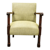 Fauteuil en bois de hêtre Art Déco, Tchécoslovaquie, vers 1935-1945