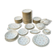 Porcelain service plates and dishes 74 pieces Limoges