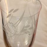 Set of six engraved wine glasses