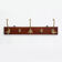 Art Nouveau coatrack in brass and oak, France ca. 1900