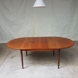 G plan extending oval circular dining table