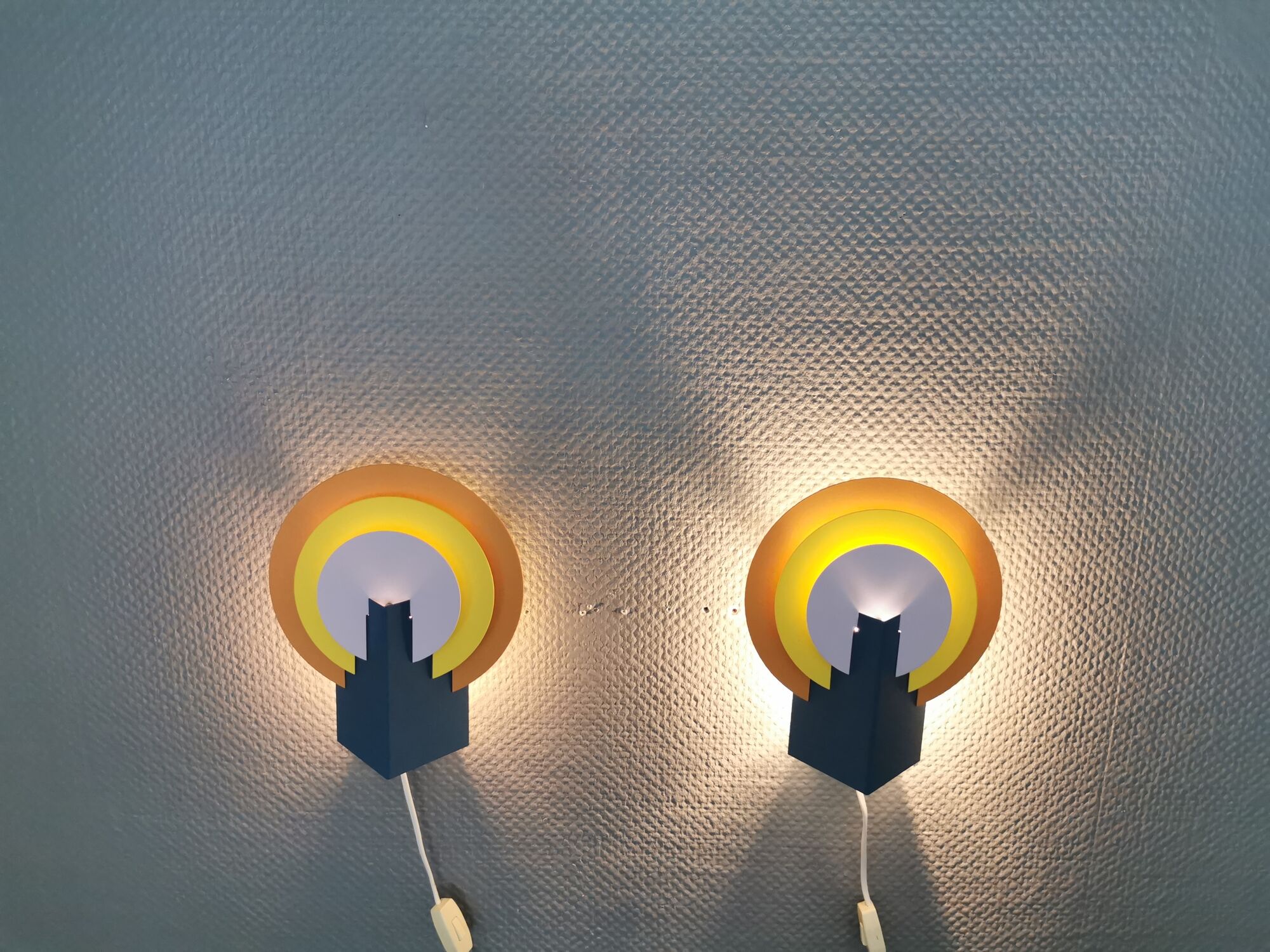 Set of wall lamps from Danish Lyskær, produced in the 80s