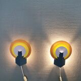 Set of wall lamps from Danish Lyskær, produced in the 80s