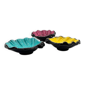 Trio de coupelles coquillages