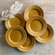 6 vintage gien france dessert plates