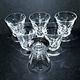 Lot 6 wine glasses cut crystal goblet with flat side Saint-Louis Béarn? Near Talleyrand 7.5