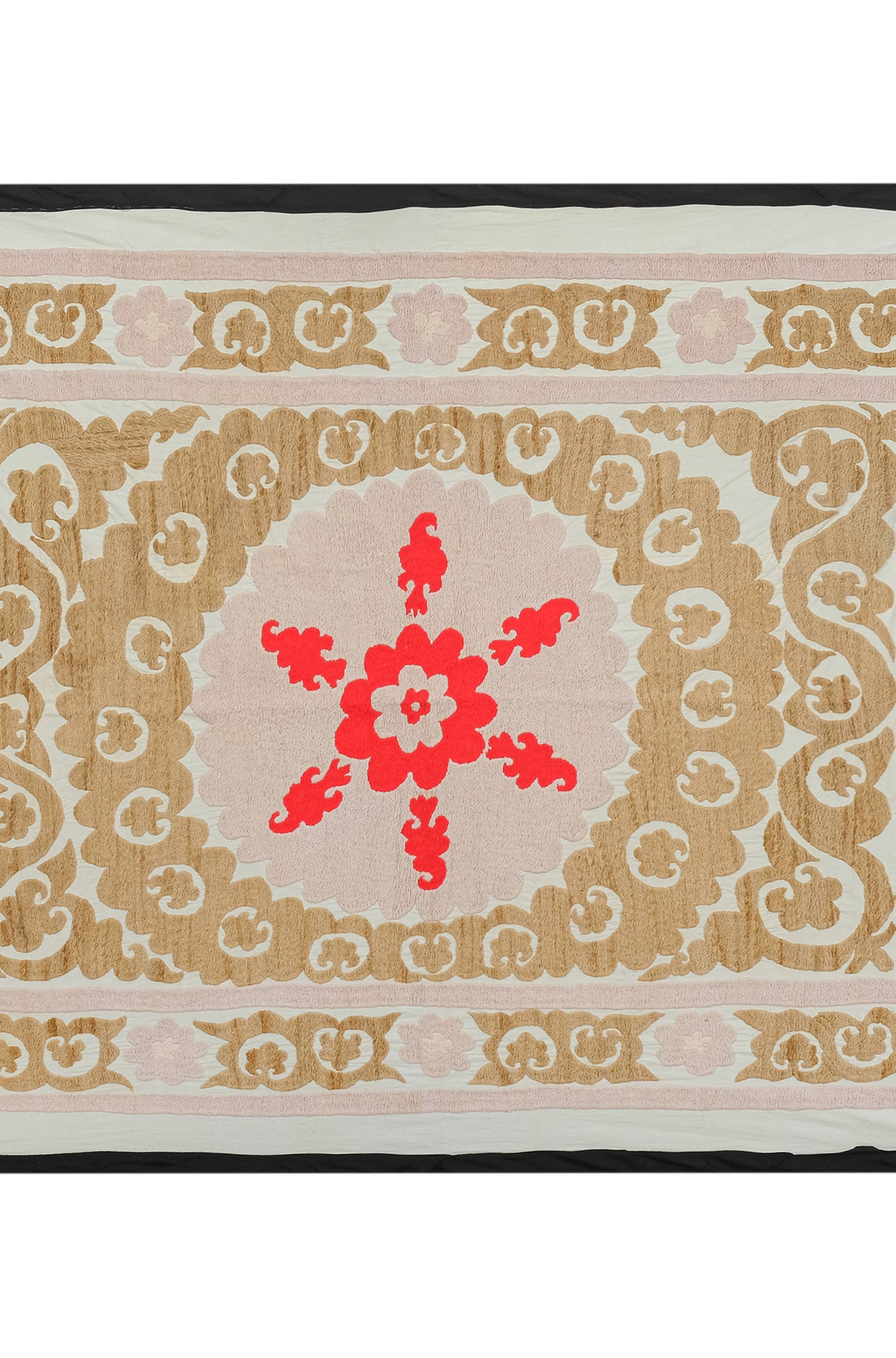 Hand knotted rug, vintage Turkish rug 121x153 cm