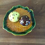 Ceramic pepper salt pan, mushroom bubbler
