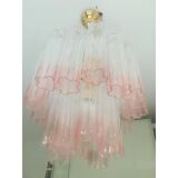 Venini-Style Murano Glass Tronchi Chandelier