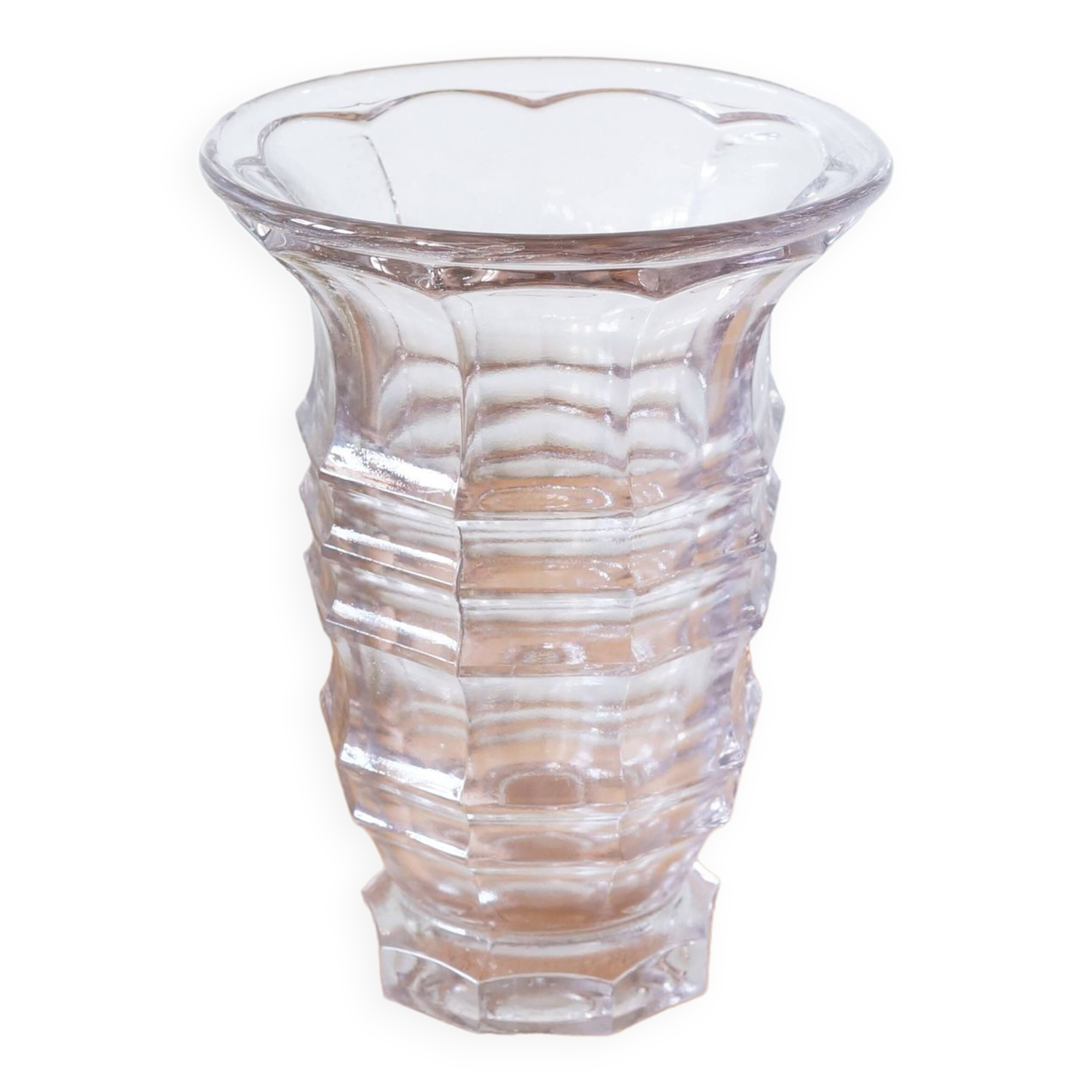 Glass vase 1930s or 1940s