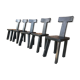 Set of chairs 1950 black woods