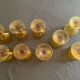 Amber bubble foot glasses